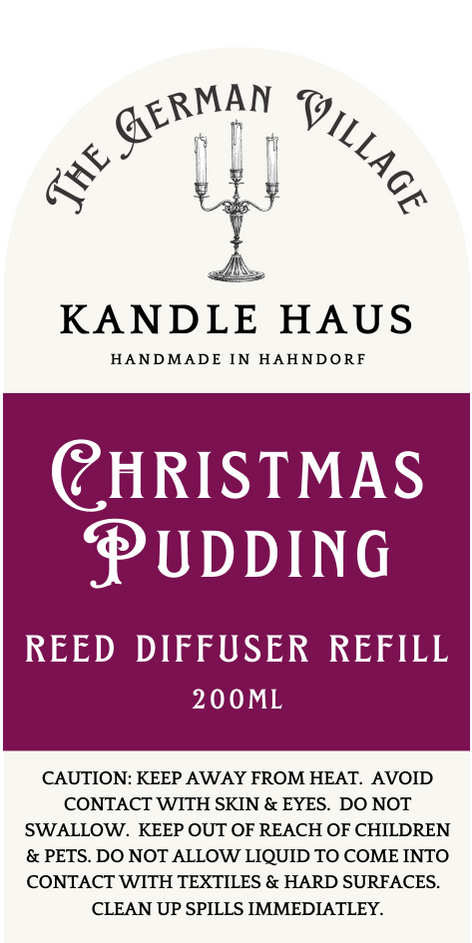 Reed Diffuser Refill Christmas Pudding