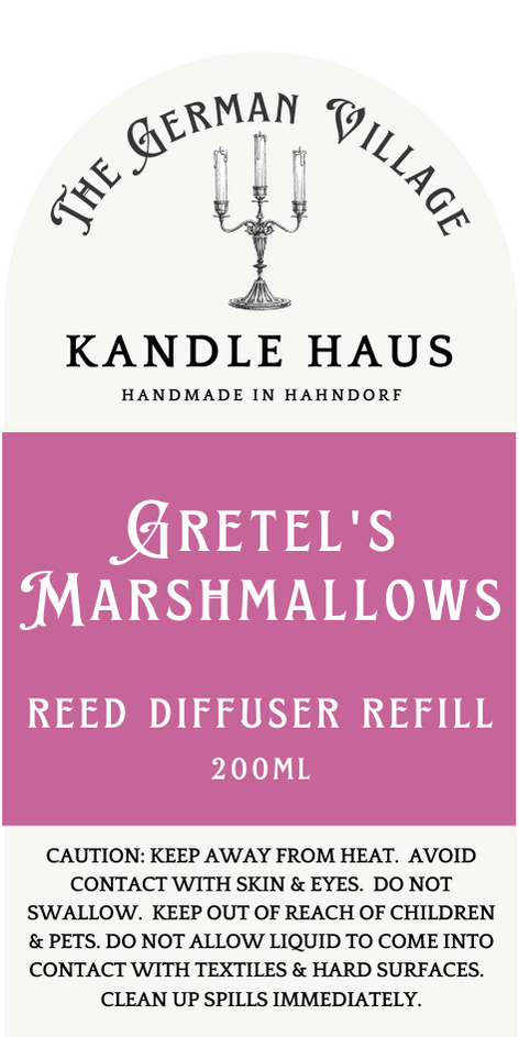 Reed Diffuser Refill Gretels Marshmallows