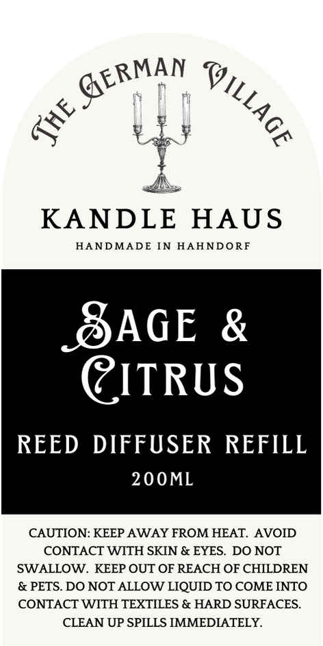 Reed Diffuser Refill Sage & Citrus