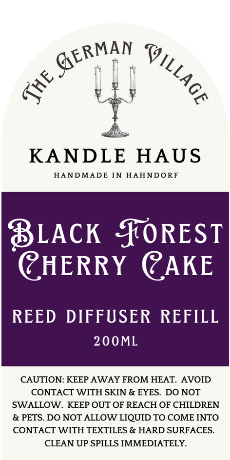 Reed Diffuser Refill Black Forest Cherry Cake