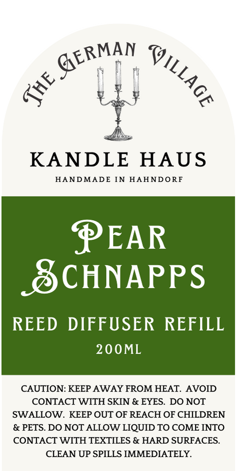 Reed Diffuser Refill Pear Schnapps