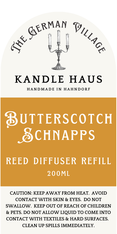 Reed Diffuser Refill Butterscotch Schnapps