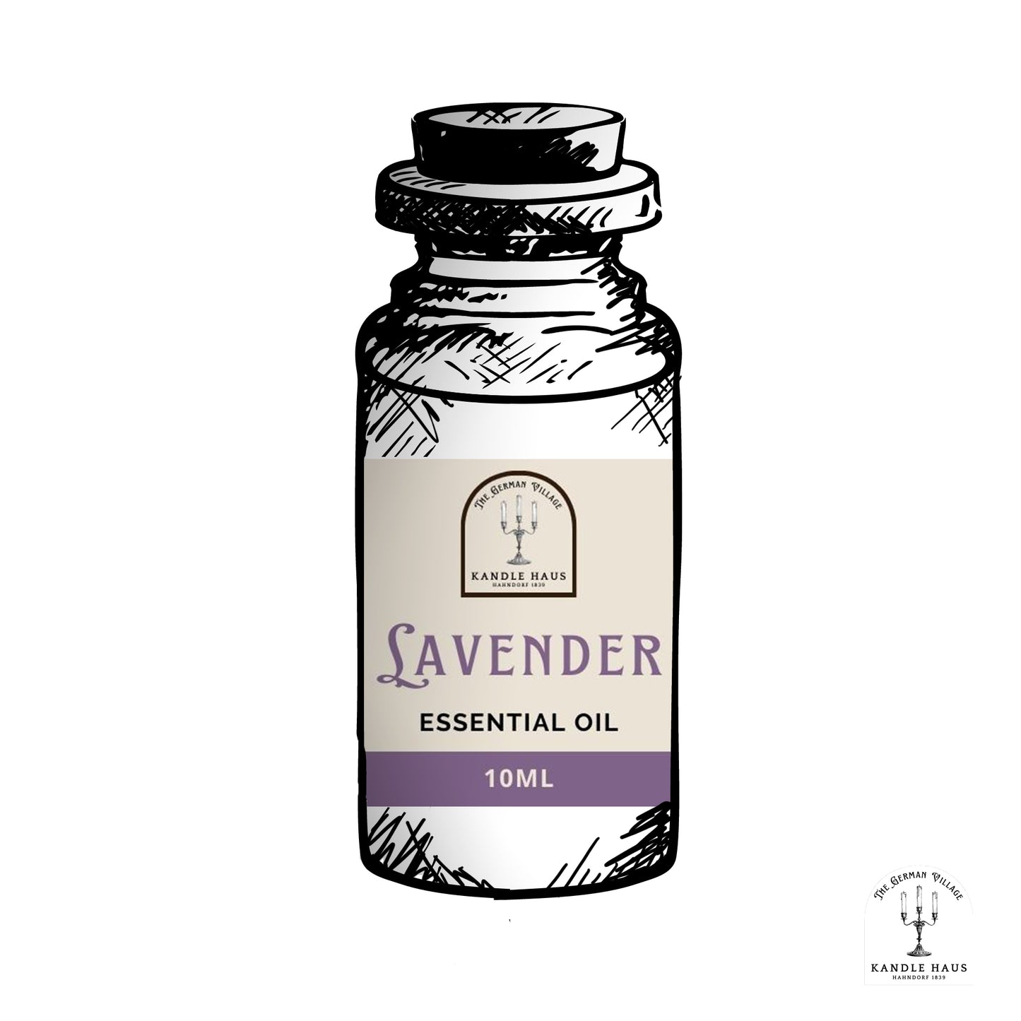 Essential Oil Bottle - Lavender