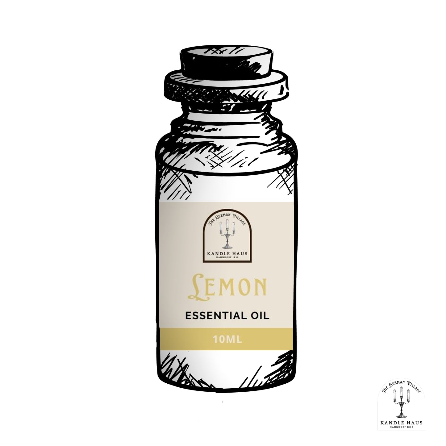 Essential Oil Bottle - Lemon